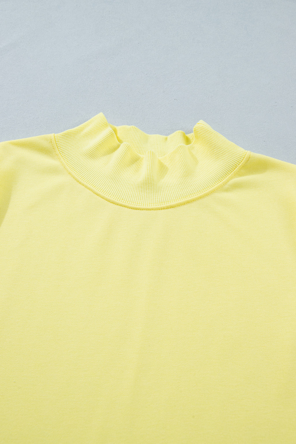 Myosotis Solid Color High Neck Cap Sleeve Loose Top