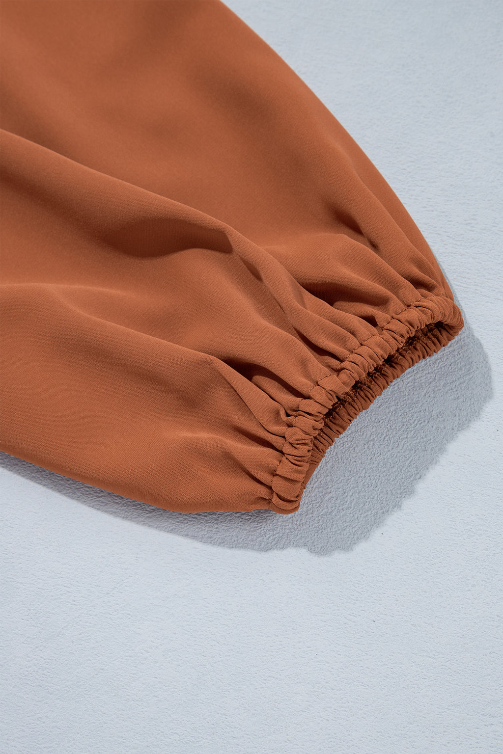 Chestnut Boho V Neck Embroidered Tassel Long Sleeve Plus Size Blouse