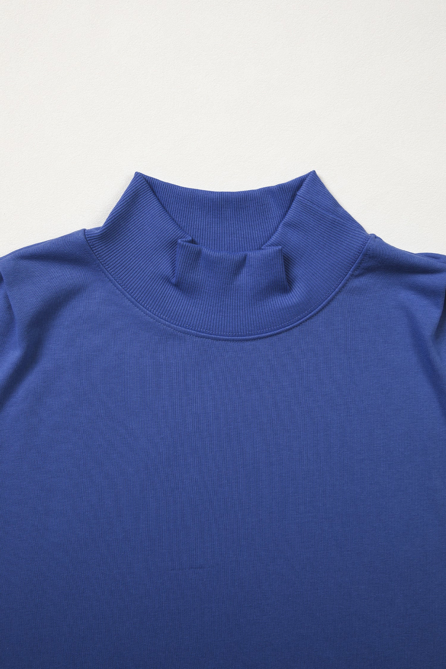 Myosotis Solid Color High Neck Cap Sleeve Loose Top