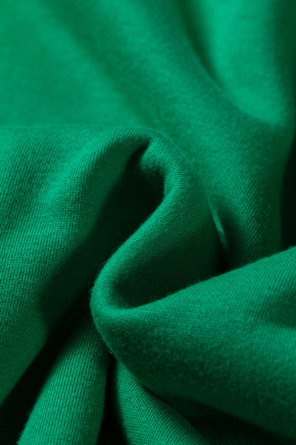 Bright Green Oversize Drop Shoulder Reversible Mock Neck Sweatshirt