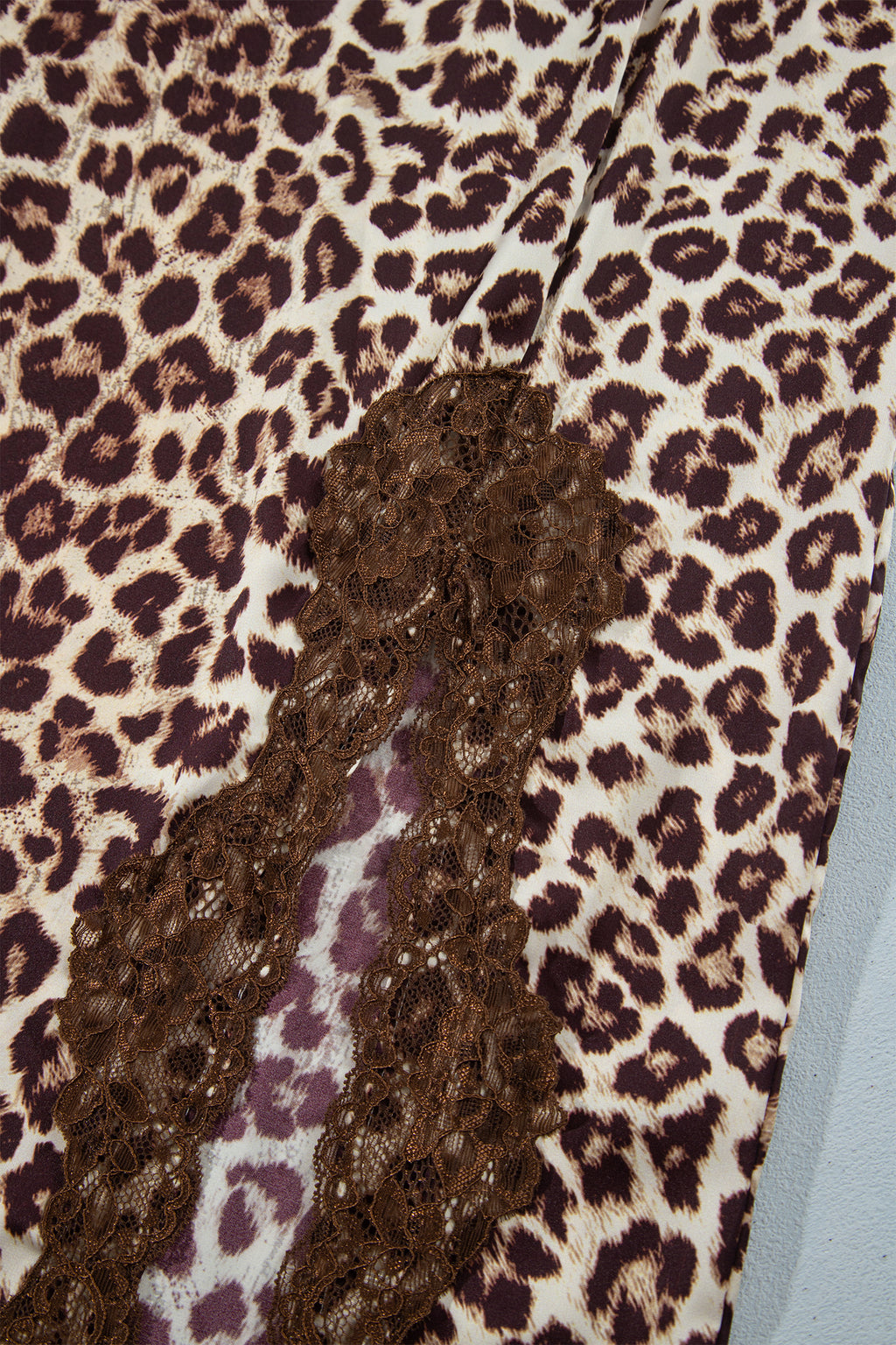 Multicolour Cheetah Print Trim Split Long Western Skirt
