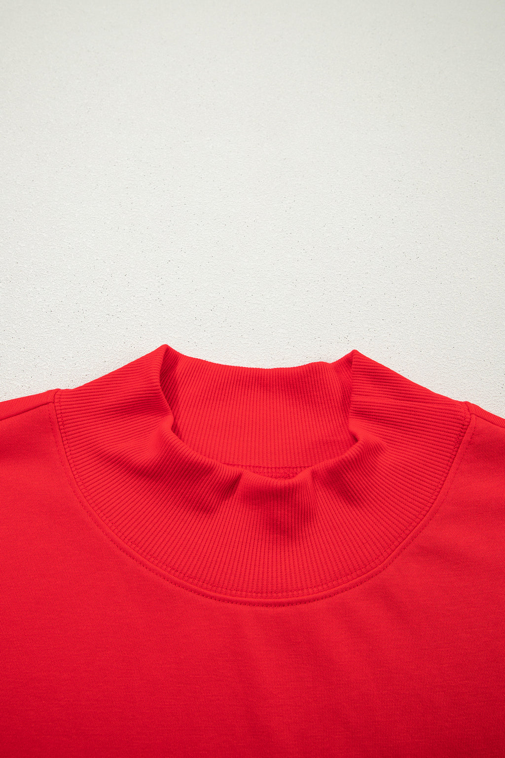 Myosotis Solid Color High Neck Cap Sleeve Loose Top