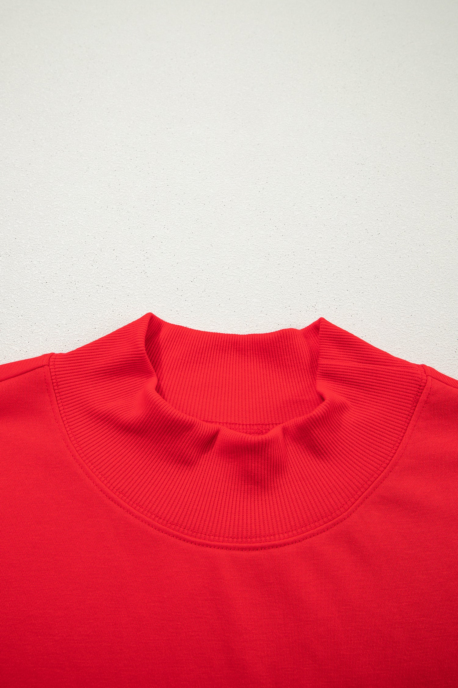Myosotis Solid Color High Neck Cap Sleeve Loose Top