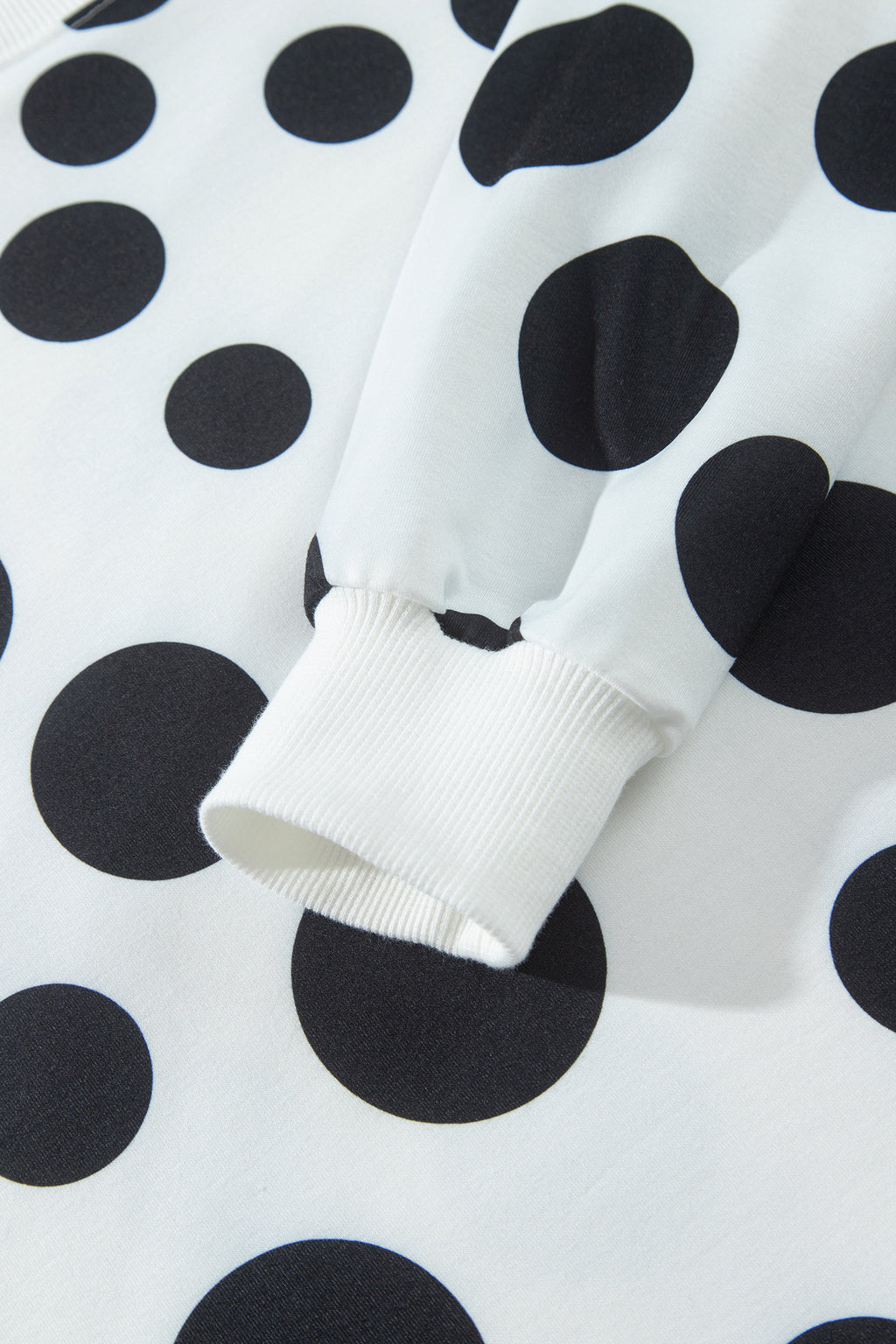 Khaki Polka Dot Long Sleeve Top Drawstring Relaxed Pants Set