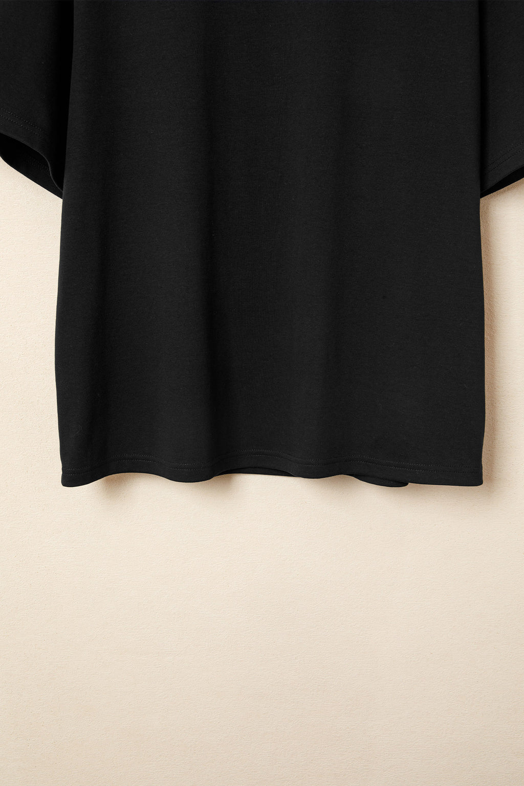 Sachet Pink Solid Color High Neck Oversize Tee