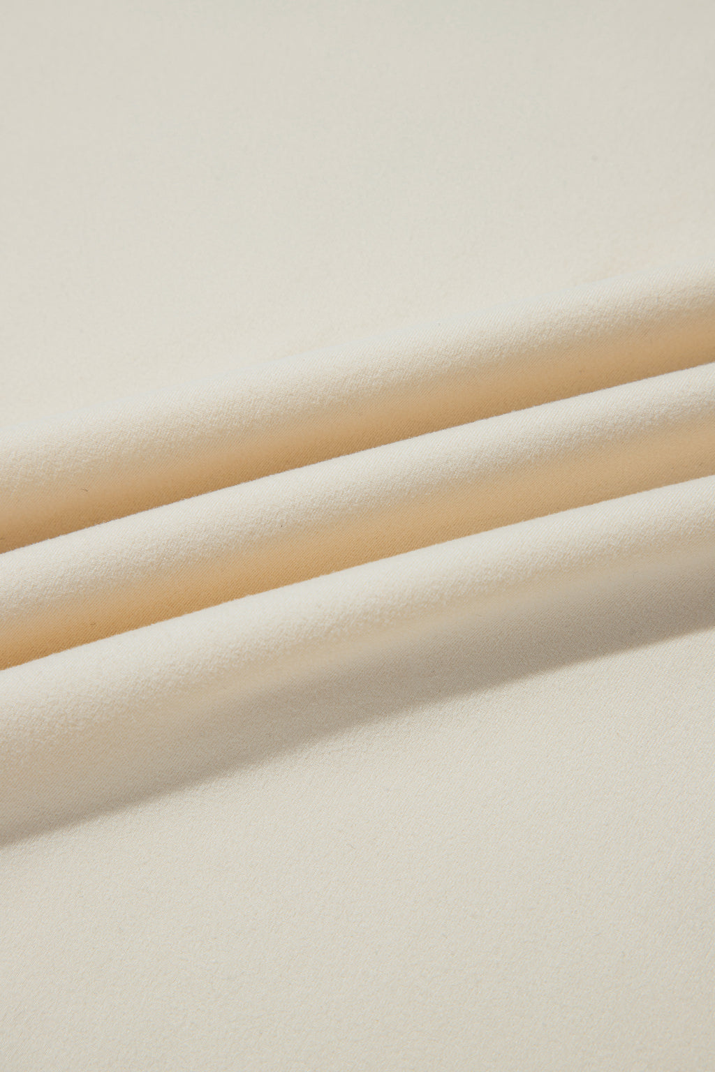 Parchment Polka Dot Long Sleeve Round Neck Plus Size Blouse